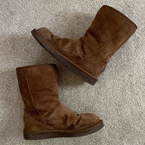 UGG Brown Suede Zip Up Boot Size 8